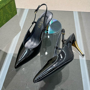 Black GG Pumps with 8.5cm Heel