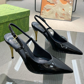 Black GG Pumps with 8.5cm Heel