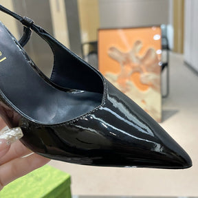Black GG Pumps with 8.5cm Heel