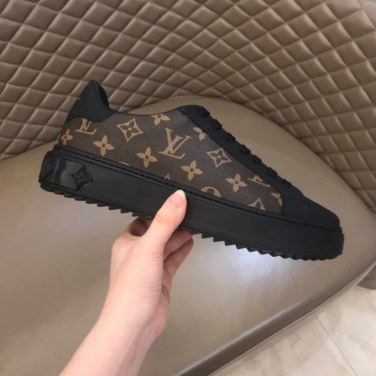 LV Time Out Monogram Brown Sneakers