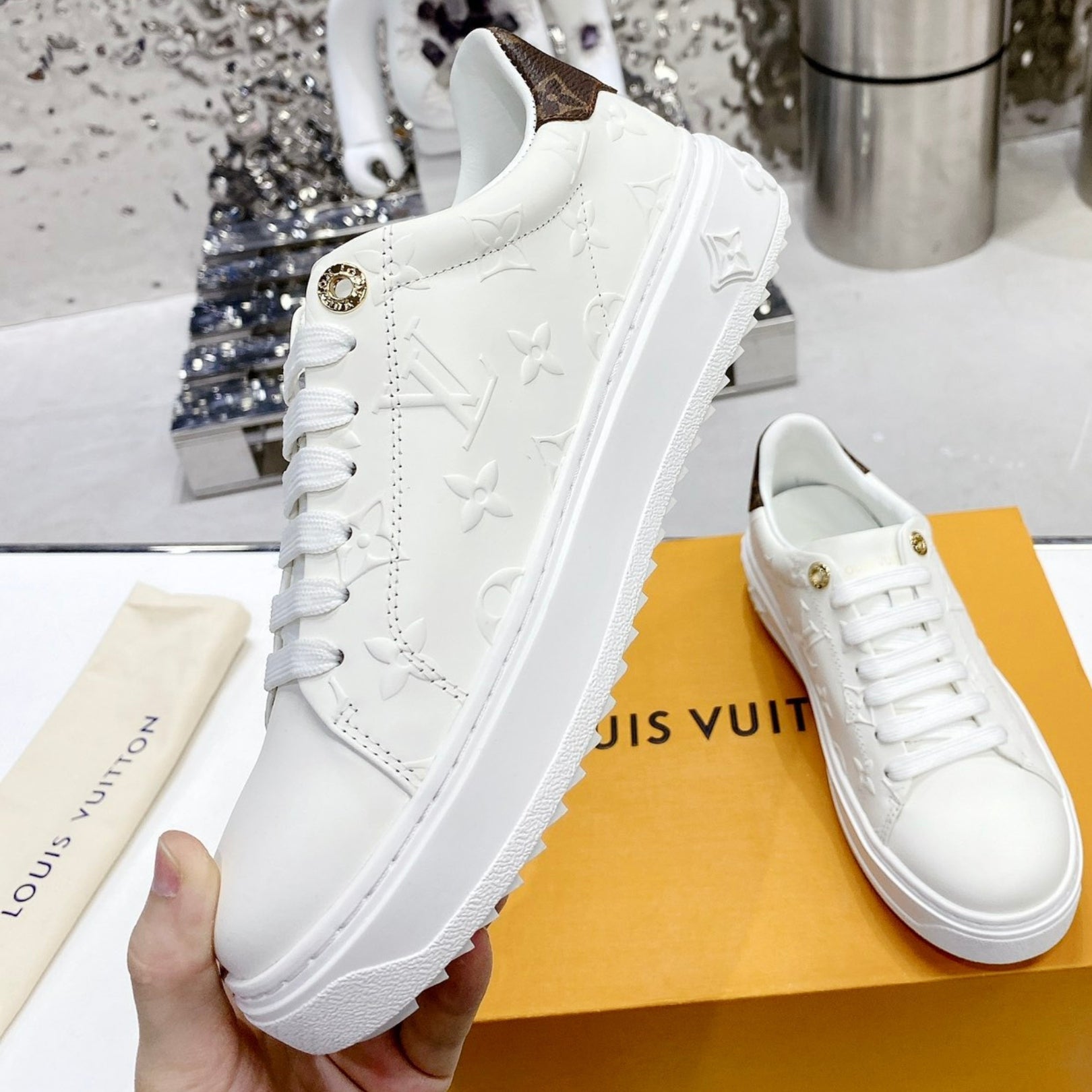 LV Time Out White Sneakers